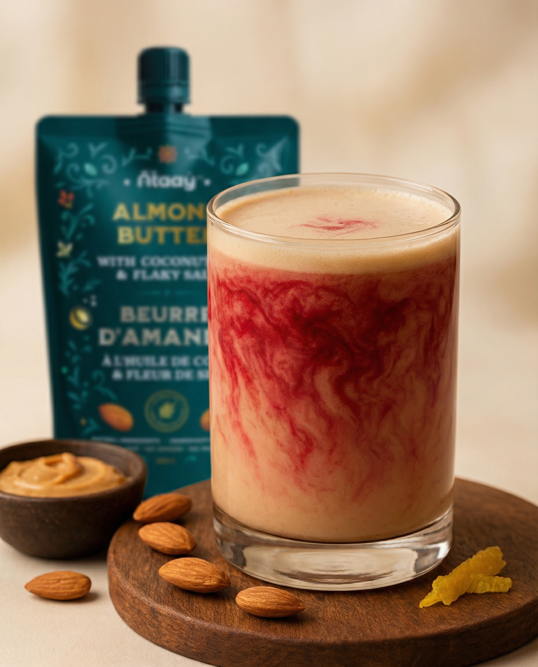 Crimson Almond Latte